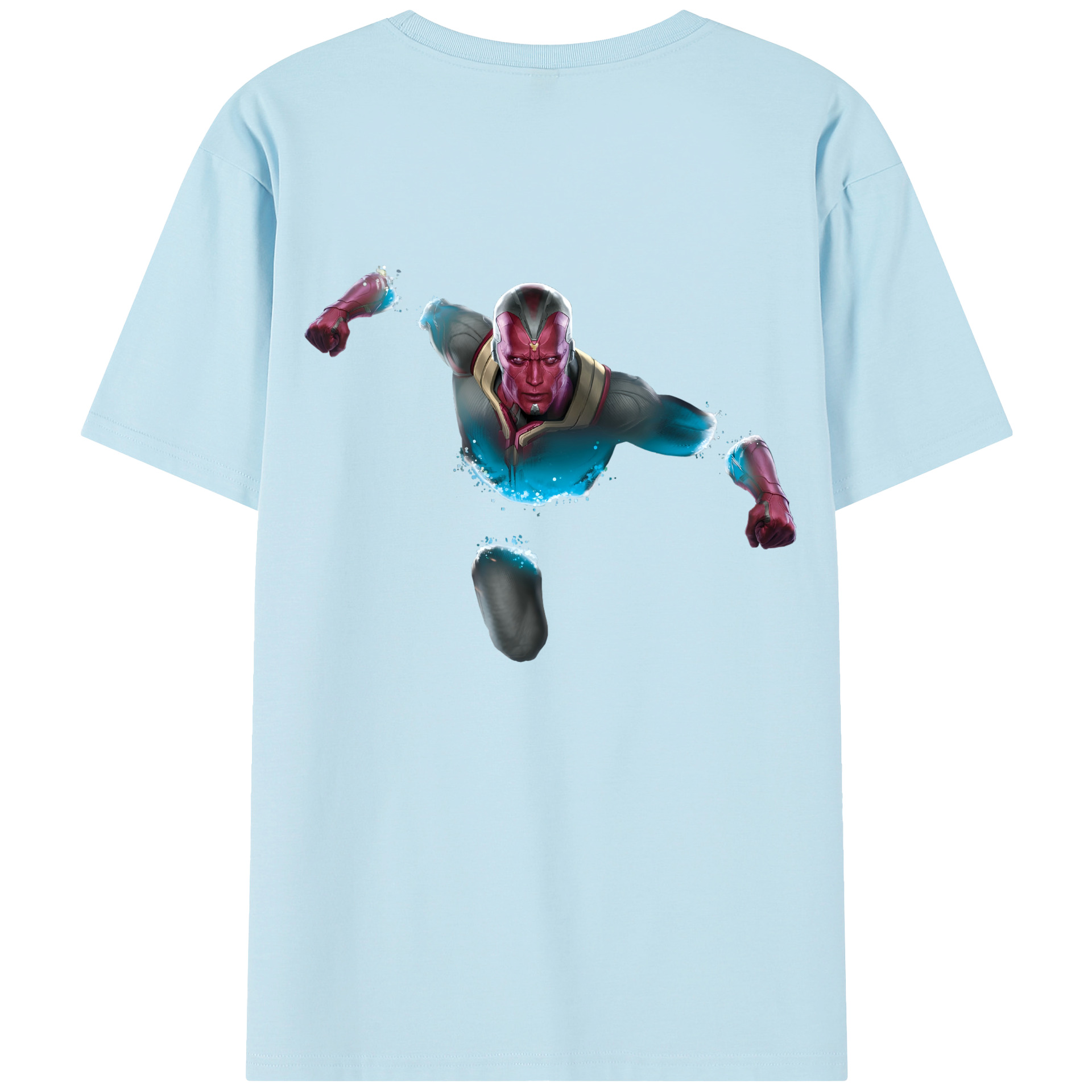（画像用） アベンジャーズ The Avengers 綿100％半袖Tシャツ（背面プリント）
